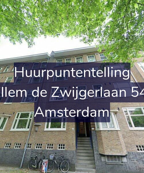 Foto gevel Huurpuntentelling voor Willem de Zwijgerlaan 54-1, Amsterdam