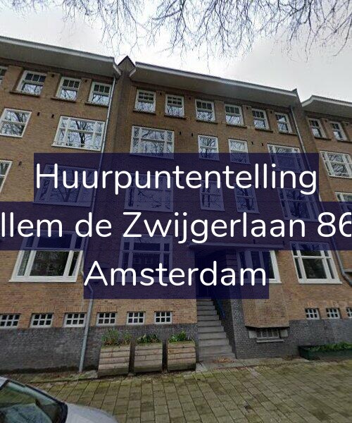 Foto gevel Huurpuntentelling voor Willem de Zwijgerlaan 86-H, Amsterdam