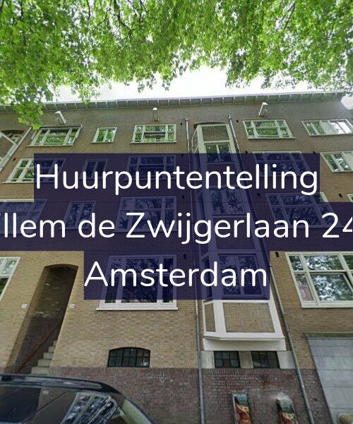 Foto gevel Huurpuntentelling voor Willem de Zwijgerlaan 24-1, Amsterdam