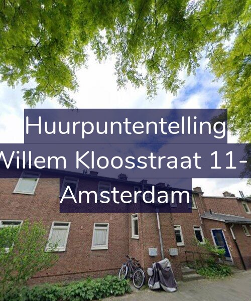 Foto gevel Huurpuntentelling voor Willem Kloosstraat 11-1, Amsterdam