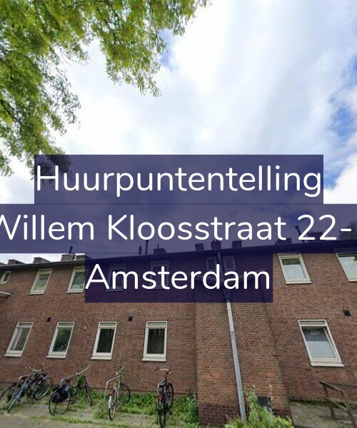 Foto gevel Huurpuntentelling voor Willem Kloosstraat 22-1, Amsterdam