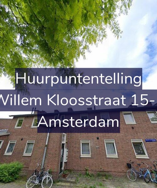 Foto gevel Huurpuntentelling voor Willem Kloosstraat 15-1, Amsterdam
