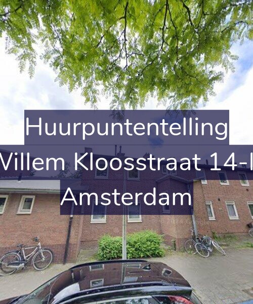 Foto gevel Huurpuntentelling voor Willem Kloosstraat 14-H, Amsterdam