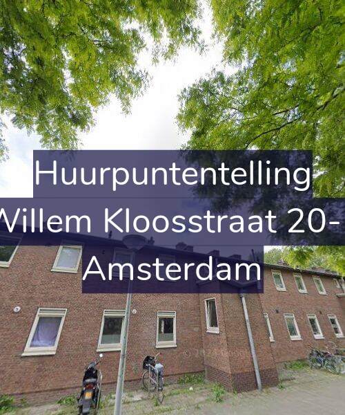Foto gevel Huurpuntentelling voor Willem Kloosstraat 20-1, Amsterdam