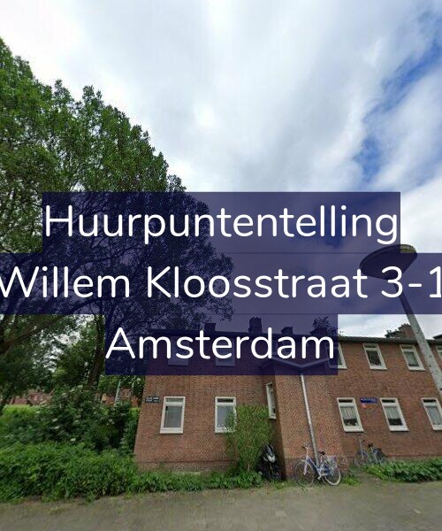 Foto gevel Huurpuntentelling voor Willem Kloosstraat 3-1, Amsterdam