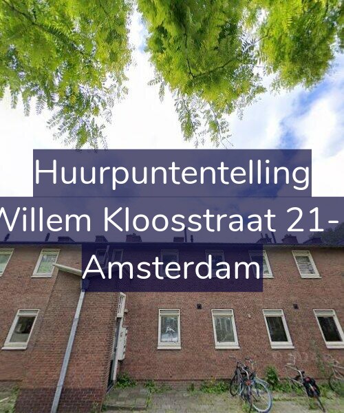 Foto gevel Huurpuntentelling voor Willem Kloosstraat 21-1, Amsterdam