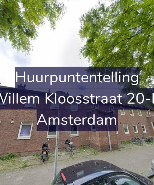 Foto gevel Huurpuntentelling voor Willem Kloosstraat 20-H, Amsterdam