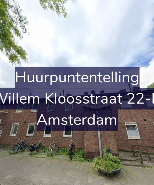 Foto gevel Huurpuntentelling voor Willem Kloosstraat 22-H, Amsterdam