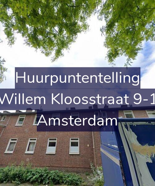 Foto gevel Huurpuntentelling voor Willem Kloosstraat 9-1, Amsterdam