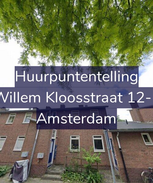 Foto gevel Huurpuntentelling voor Willem Kloosstraat 12-1, Amsterdam