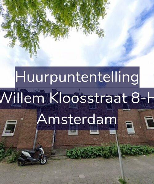 Foto gevel Huurpuntentelling voor Willem Kloosstraat 8-H, Amsterdam