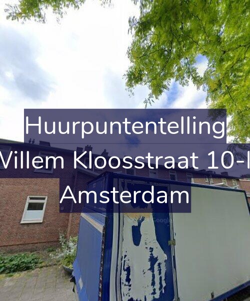 Foto gevel Huurpuntentelling voor Willem Kloosstraat 10-H, Amsterdam