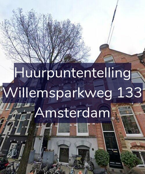Foto gevel Huurpuntentelling voor Willemsparkweg 133, Amsterdam