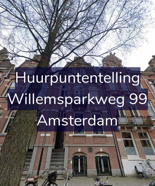 Foto gevel Huurpuntentelling voor Willemsparkweg 99, Amsterdam