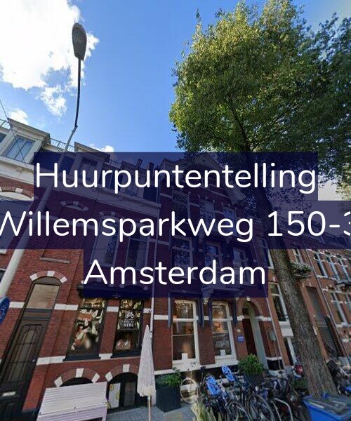 Foto gevel Huurpuntentelling voor Willemsparkweg 150-3, Amsterdam