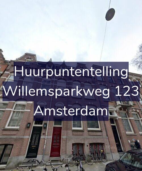 Foto gevel Huurpuntentelling voor Willemsparkweg 123, Amsterdam