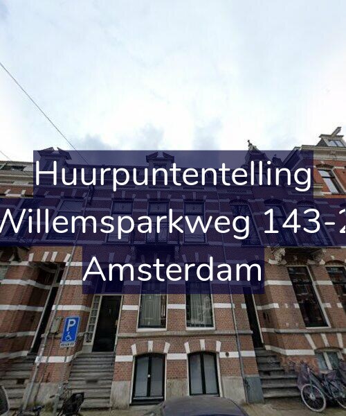 Foto gevel Huurpuntentelling voor Willemsparkweg 143-2, Amsterdam