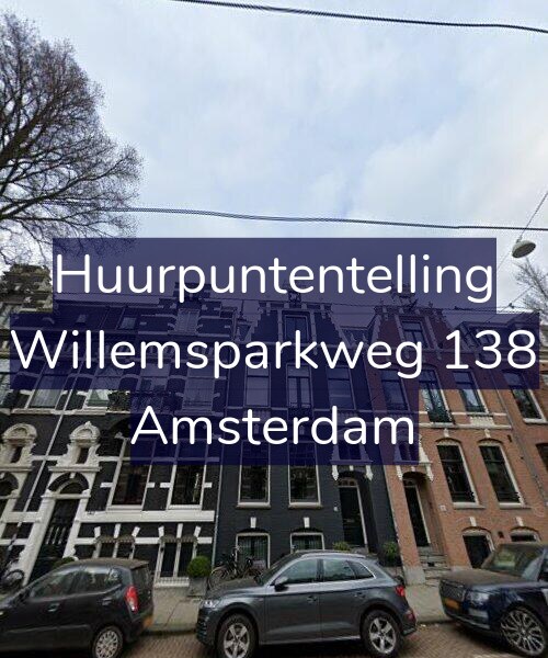 Foto gevel Huurpuntentelling voor Willemsparkweg 138, Amsterdam