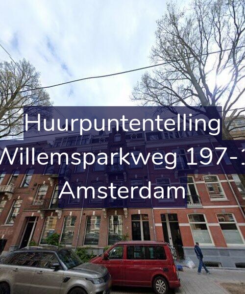 Foto gevel Huurpuntentelling voor Willemsparkweg 197-1, Amsterdam