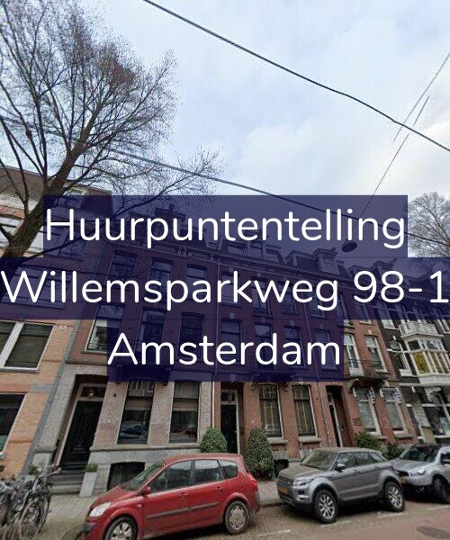 Foto gevel Huurpuntentelling voor Willemsparkweg 98-1, Amsterdam