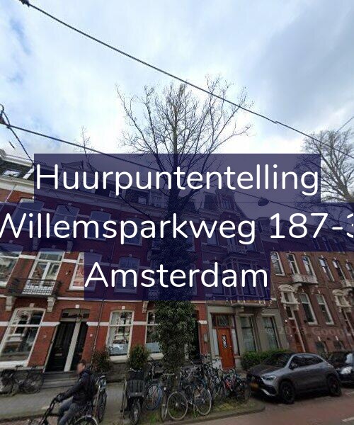 Foto gevel Huurpuntentelling voor Willemsparkweg 187-3, Amsterdam