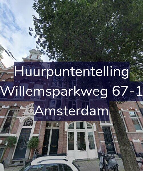 Foto gevel Huurpuntentelling voor Willemsparkweg 67-1, Amsterdam