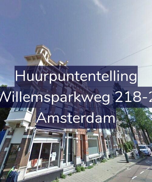Foto gevel Huurpuntentelling voor Willemsparkweg 218-2, Amsterdam
