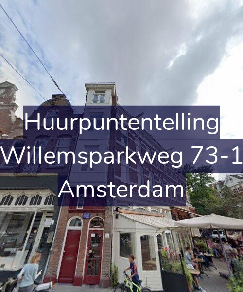 Foto gevel Huurpuntentelling voor Willemsparkweg 73-1, Amsterdam