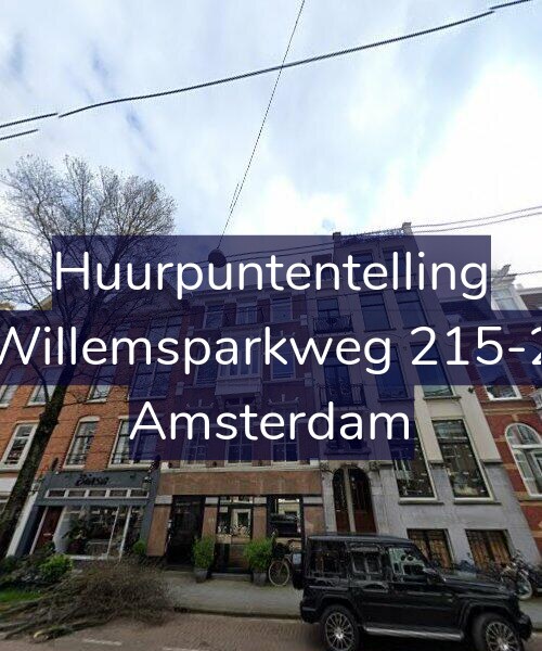 Foto gevel Huurpuntentelling voor Willemsparkweg 215-2, Amsterdam