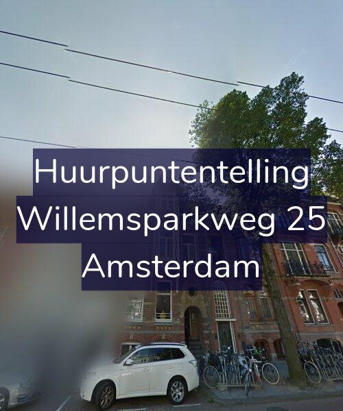 Foto gevel Huurpuntentelling voor Willemsparkweg 25, Amsterdam