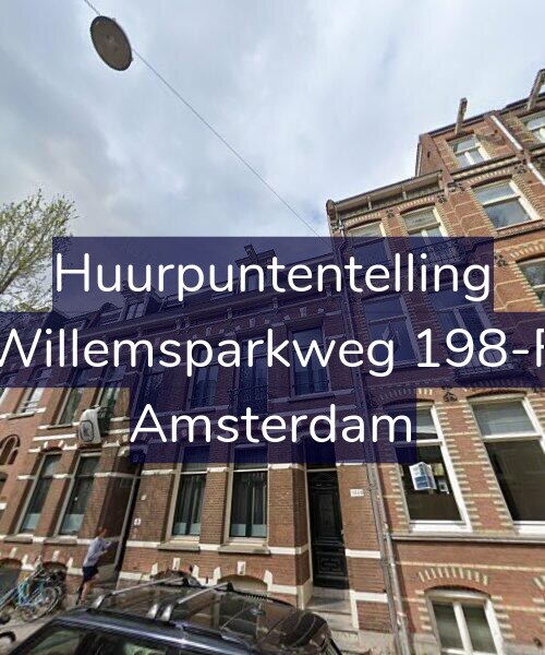 Foto gevel Huurpuntentelling voor Willemsparkweg 198-F, Amsterdam