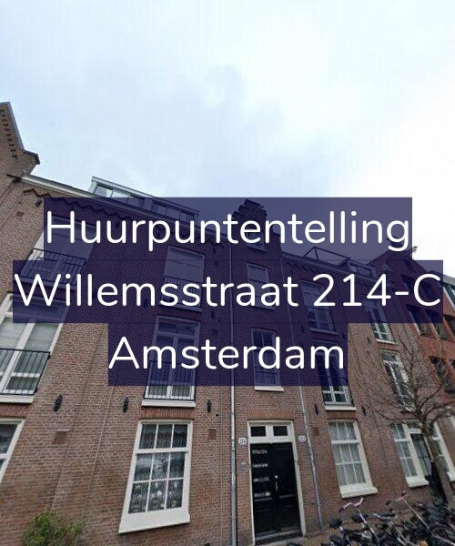 Foto gevel Huurpuntentelling voor Willemsstraat 214-C, Amsterdam