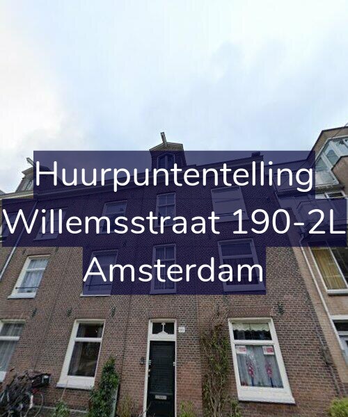 Foto gevel Huurpuntentelling voor Willemsstraat 190-2L, Amsterdam