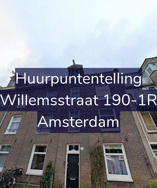 Foto gevel Huurpuntentelling voor Willemsstraat 190-1R, Amsterdam