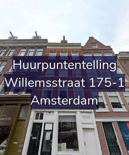 Foto gevel Huurpuntentelling voor Willemsstraat 175-1, Amsterdam