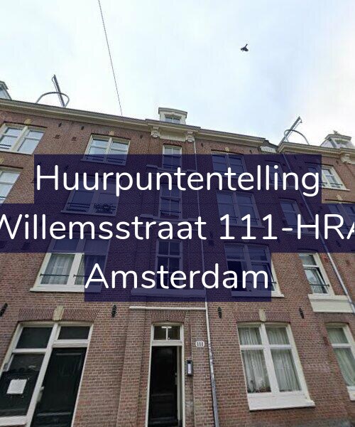 Foto gevel Huurpuntentelling voor Willemsstraat 111-HRA, Amsterdam