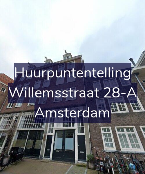 Foto gevel Huurpuntentelling voor Willemsstraat 28-A, Amsterdam