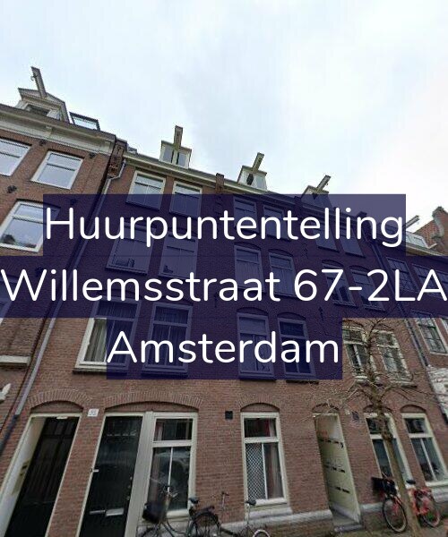 Foto gevel Huurpuntentelling voor Willemsstraat 67-2LA, Amsterdam