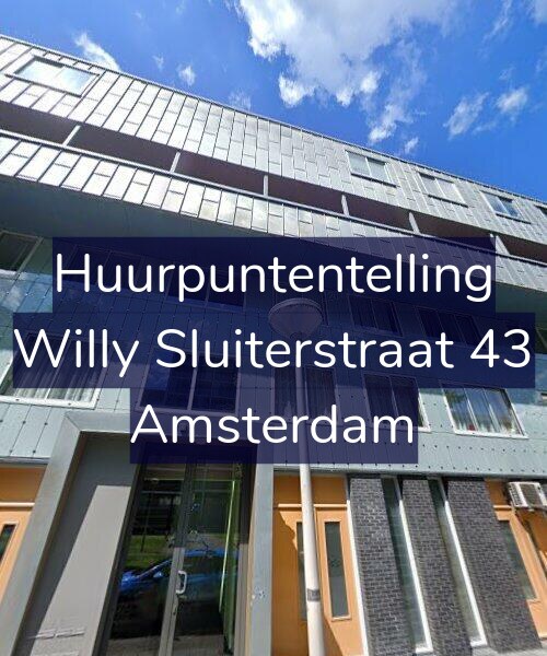Foto gevel Huurpuntentelling voor Willy Sluiterstraat 43, Amsterdam