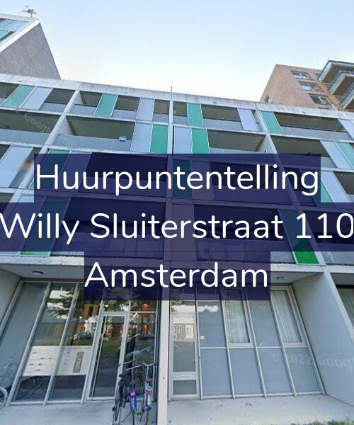Foto gevel Huurpuntentelling voor Willy Sluiterstraat 110, Amsterdam