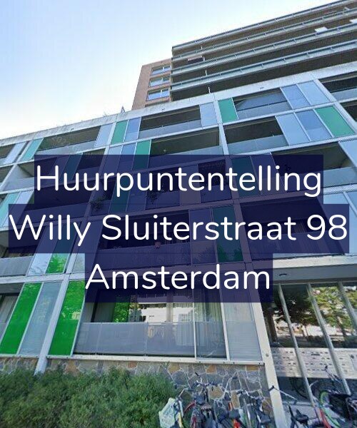 Foto gevel Huurpuntentelling voor Willy Sluiterstraat 98, Amsterdam
