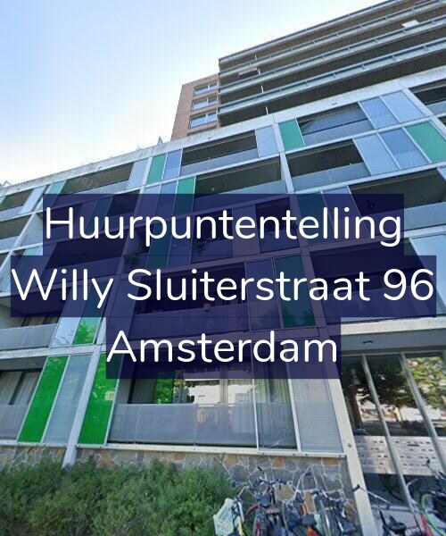Foto gevel Huurpuntentelling voor Willy Sluiterstraat 96, Amsterdam