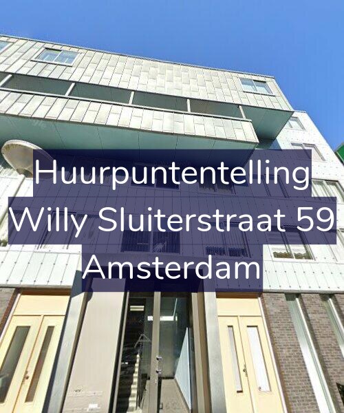 Foto gevel Huurpuntentelling voor Willy Sluiterstraat 59, Amsterdam