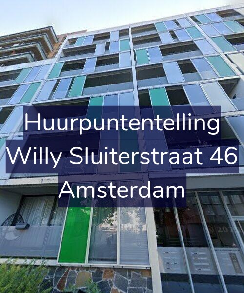 Foto gevel Huurpuntentelling voor Willy Sluiterstraat 46, Amsterdam
