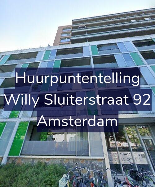 Foto gevel Huurpuntentelling voor Willy Sluiterstraat 92, Amsterdam