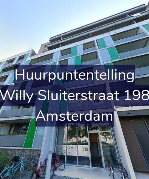 Foto gevel Huurpuntentelling voor Willy Sluiterstraat 198, Amsterdam