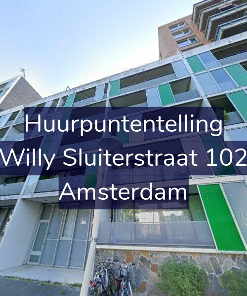 Foto gevel Huurpuntentelling voor Willy Sluiterstraat 102, Amsterdam