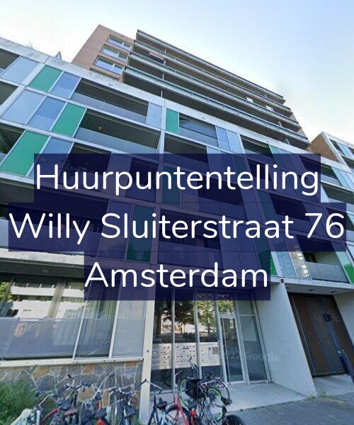 Foto gevel Huurpuntentelling voor Willy Sluiterstraat 76, Amsterdam