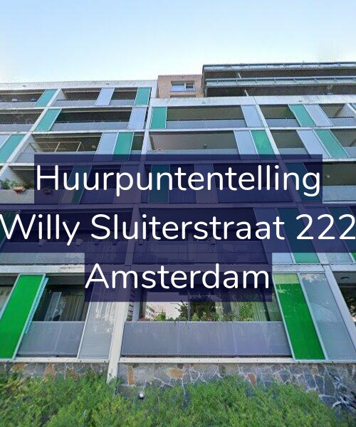 Foto gevel Huurpuntentelling voor Willy Sluiterstraat 222, Amsterdam