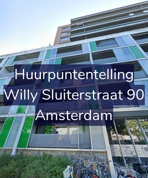 Foto gevel Huurpuntentelling voor Willy Sluiterstraat 90, Amsterdam